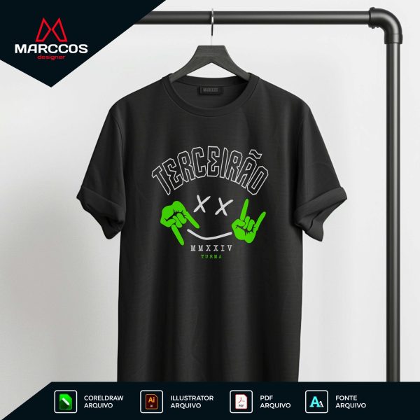 Arte Vetor Camisa Terceirão Smile
