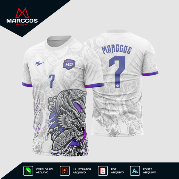 Arte Camisa Interclasse Dragão Zhulong - 0012