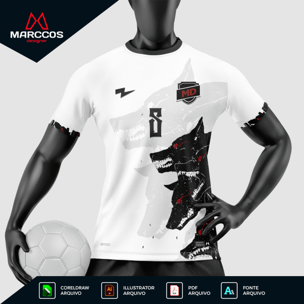 Arte Camisa Interclasse Lobo Cerberus - 0001