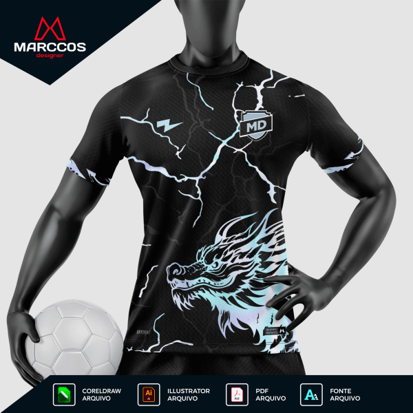 Arte Camisa Interclasse Dragão Electryon - 0005