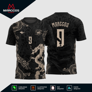 Arte Camisa Interclasse Dragão Shadeflare - 0150