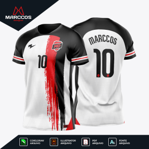 Arte Camisa Futebol Camuflada - Textura 0008