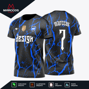 Arte Camisa Futebol Camuflada - Textura 0008