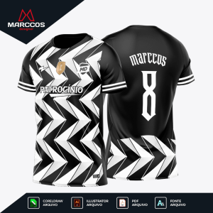 Arte Camisa Futebol Camuflada - Textura 0008