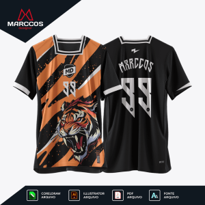 Arte Camisa Tiger Furious - Interclasse 0028