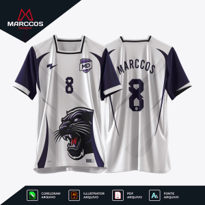 Arte Camisa Interclasse Pantera Pink  - 0047