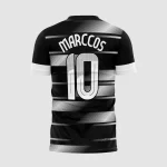 Arte Camisa Futebol Amador Preto e Branco