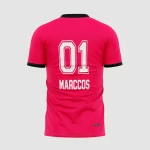 Arte Camisa Futebol Rosa