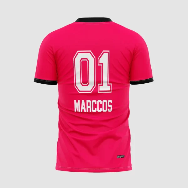 Arte Camisa Futebol Rosa