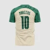 Arte Camisa Futebol Bege com Verde