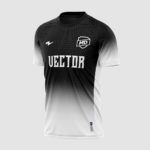 Arte para Sublimação Camisa Futebol Degradê Preto e Branco