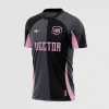 Arte Camisa Futebol Amador Preta e Rosa