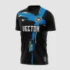 Arte Camisa Futebo Cruz Azul, Preto e Branco