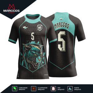 Arte Camisa Interclasse Pantera Neon - 0133