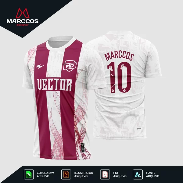 Arte Camisa Time de Futebol Listrada