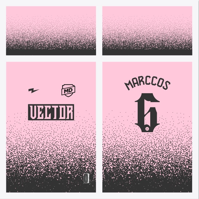 Arte Camisa Futebol Rosa Dispersão