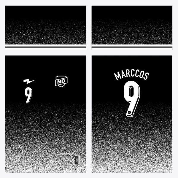 Arte Camisa Futebol Preta Dispersão