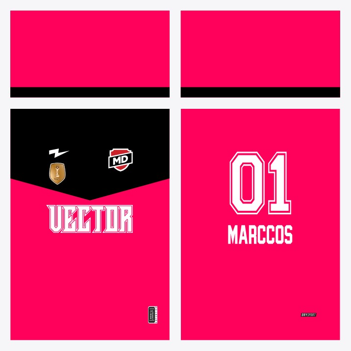 Arte Camisa Futebol Rosa