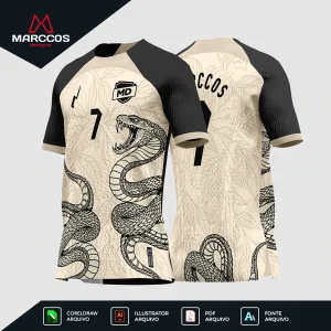 Arte Camisa Interclasse Cobra Lunara - 0014