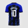 Arte Vetor Camisa Futebol Preta e Azul