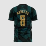 Arte Camisa Futebol Preto e Verde