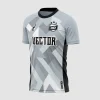 Arte Vetor Pattern Camisa Futebol Cinza