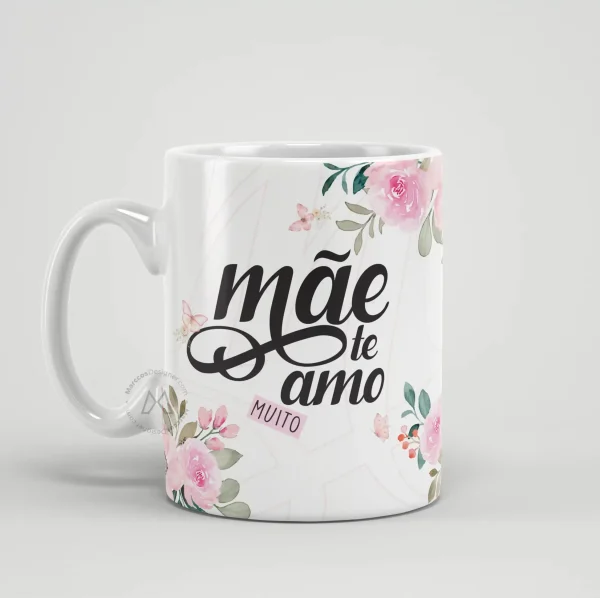 Arte Estampa Caneca Dia das Mães