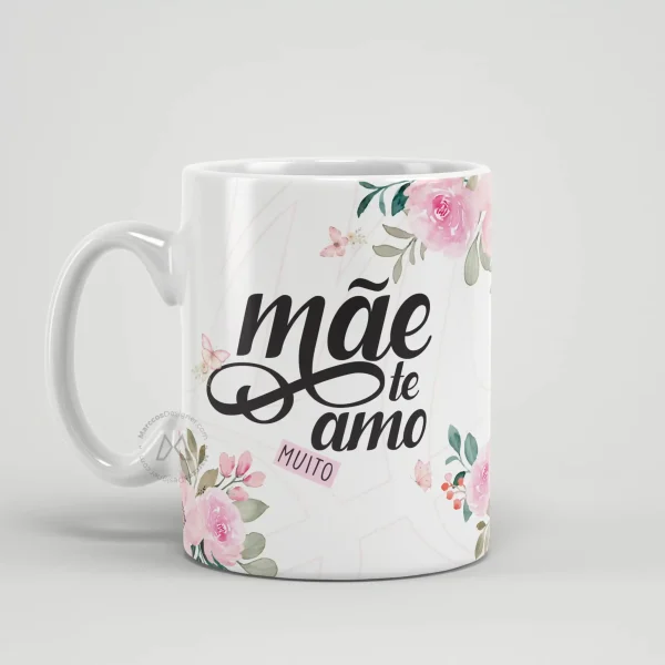 Arte Estampa Caneca Dia das Mães