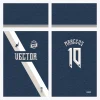 Arte Vetor Camisa Futebol Azul