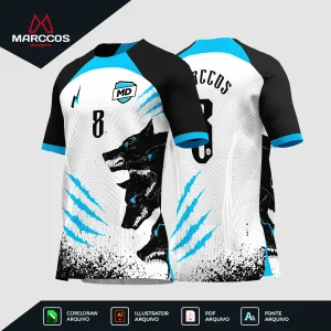 Arte Camisa Interclasse Lobo