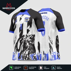 Arte Camisa Interclasse Pantera Roxa