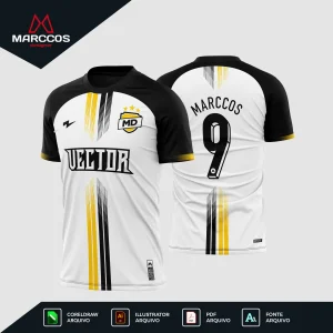 Arte Vetor Camisa Futebol