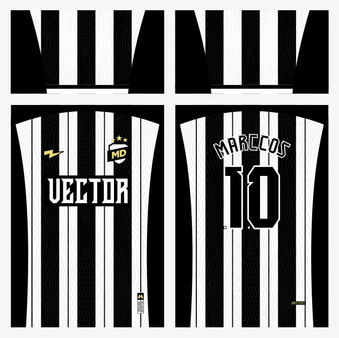 Arte Camisa Vetor Listrada Atlético