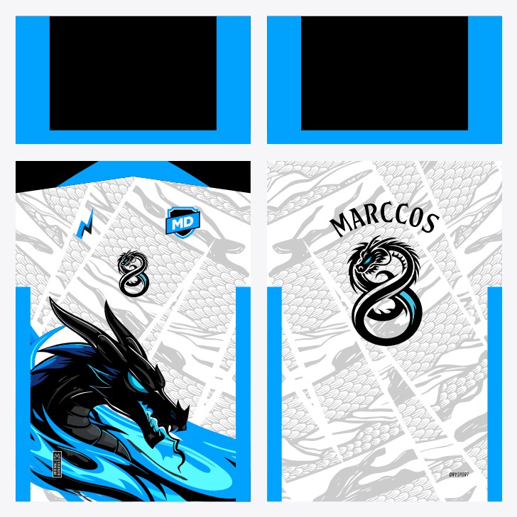 Arte Camisa de Interclasse Dragão