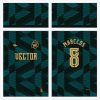 Arte Camisa Futebol Preto e Verde