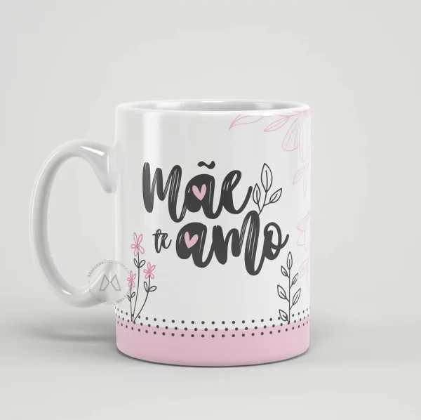 Arte para caneca dia das mães 2025