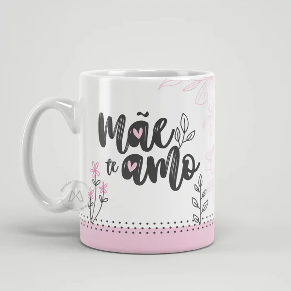 Arte para caneca dia das mães 2025