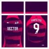 Arte Vetor Camisa de Futebol Editável Sublimação