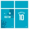 Arte Vetor Camisa Futebol