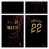 Arte Camisa Futebol Raios Trovão