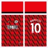 Arte Vetor Estampa Camisa de Futebol