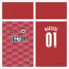 Arte Vetor Estampa Camisa de Futebol