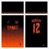 Arte Vetor Estampa Camisa de Futebol