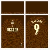 Arte Vetor Estampa Camisa de Futebol