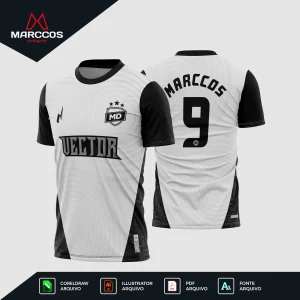Arte Vetor Camisa de Futebol