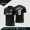 Arte Vetor Camisa de Futebol