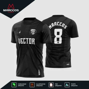 Arte Vetor Camisa de Futebol