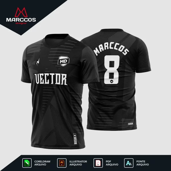 Arte Vetor Camisa de Futebol