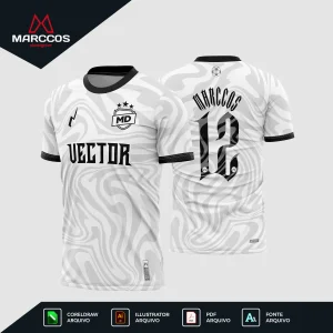Arte Vetor Camisa de Futebol
