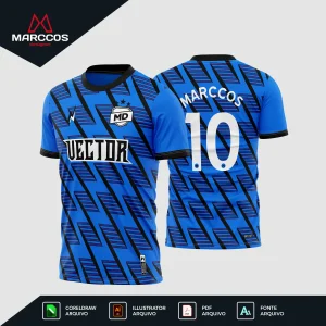 Arte Vetor Estampa Camisa de Futebol